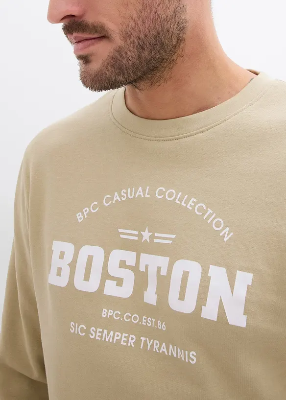 Sweatshirt i økologisk bomull (2-pack), bonprix