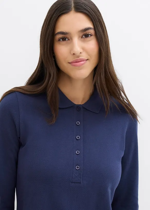 Piké-poloskjorte i ren økologisk bomull, bonprix