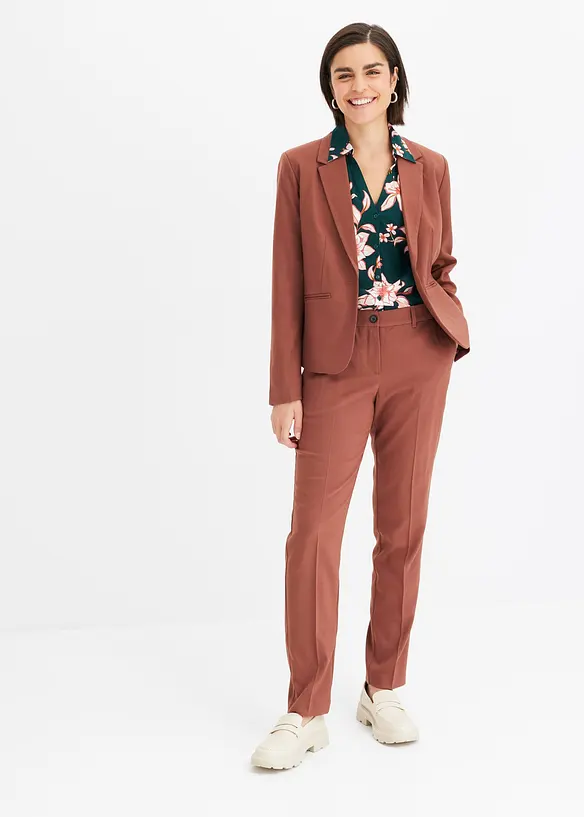 Bluse i lett viskose med print, bonprix