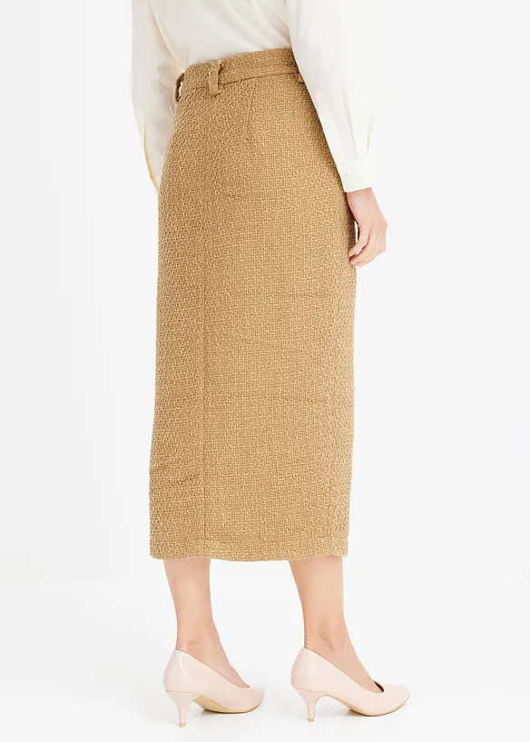 Blyantskjørt i bouclé, bonprix