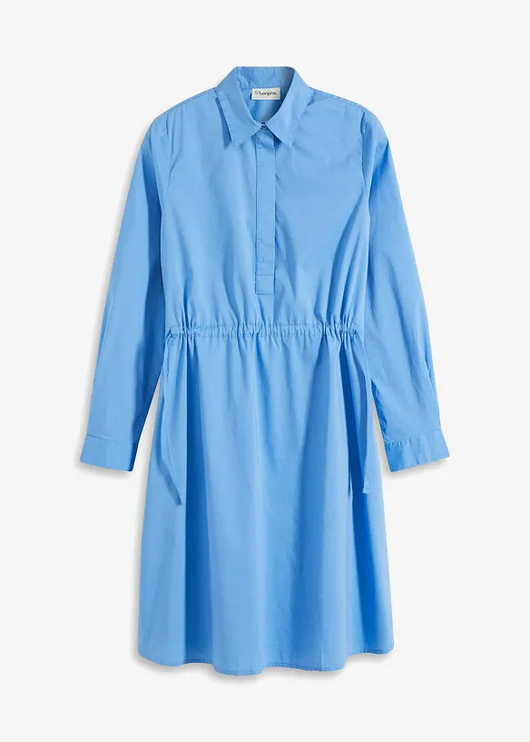 Skjortekjole i poplin, bonprix