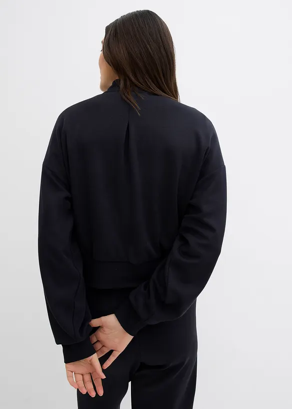Bomberjakke i sweat-materiale med viskose, bonprix