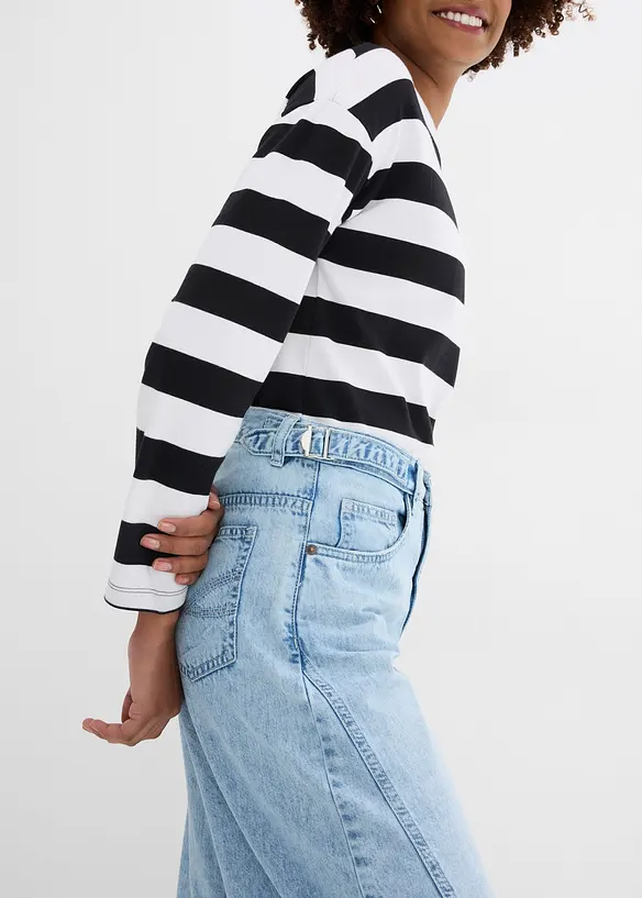 Ballong-jeans, Mid Waist, bonprix