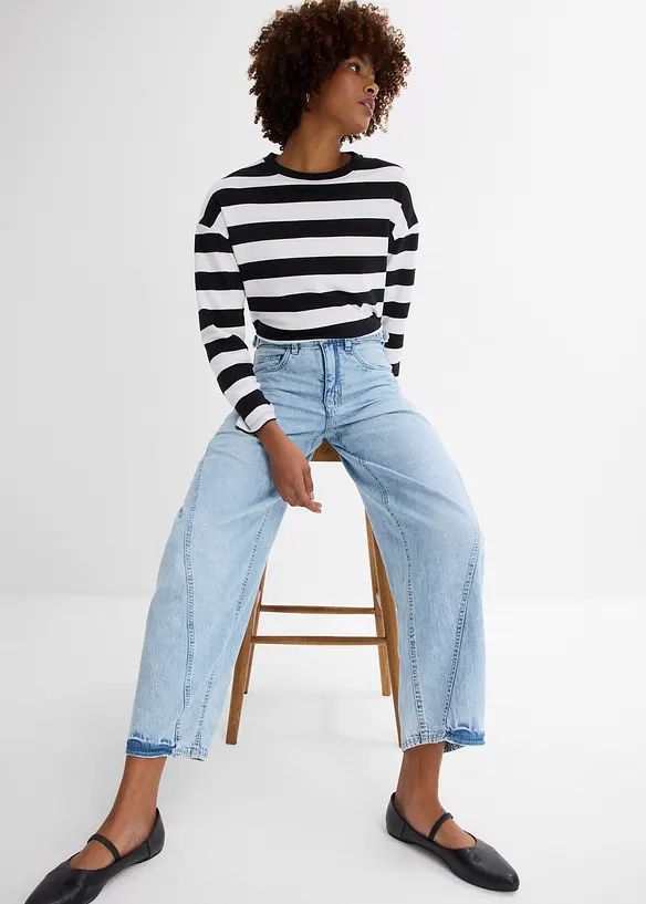 Ballong-jeans, Mid Waist, bonprix
