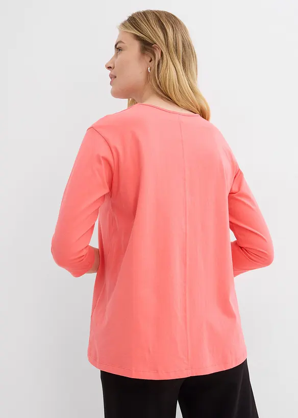 Topp i boxy-modell og &oslash;kologisk bomull, bonprix