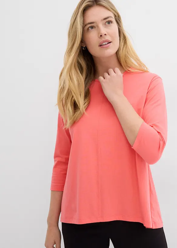 Topp i boxy-modell og &oslash;kologisk bomull, bonprix