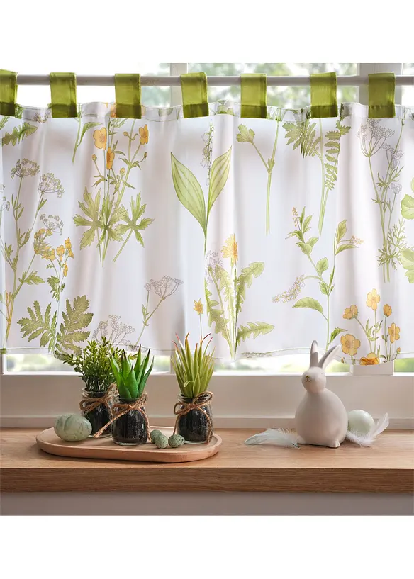 Kunstplante, sukkulenter I glass, 3-delt sett, bonprix