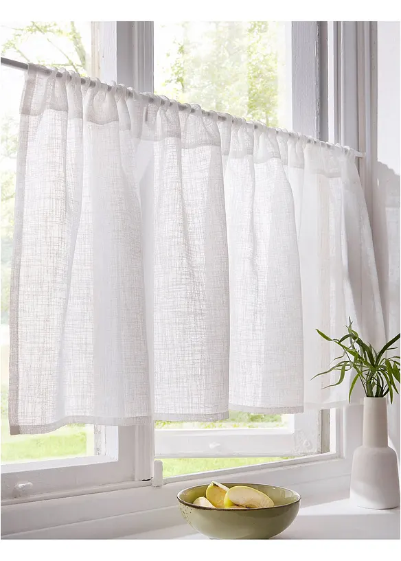 Gardinkappe med lin-look, bonprix