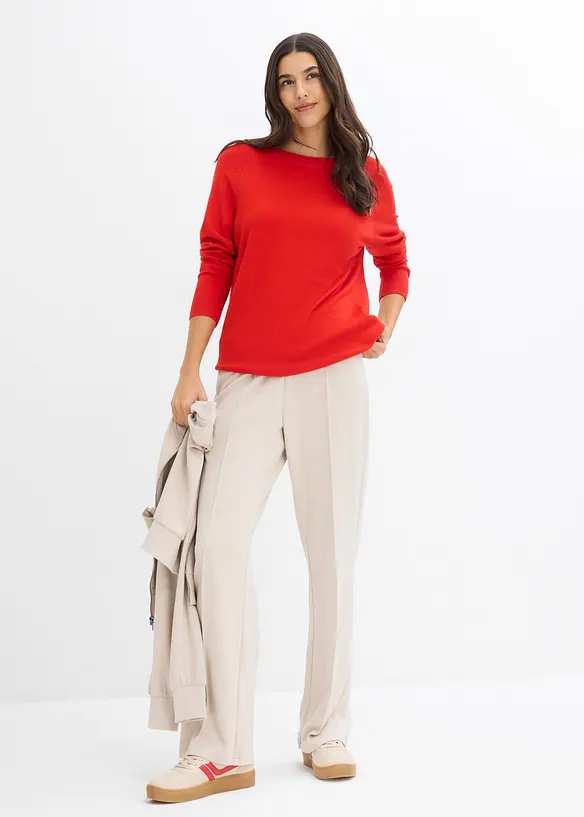 Finstrikket genser, bonprix