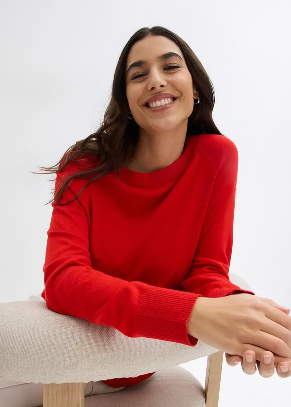 Finstrikket genser, bonprix