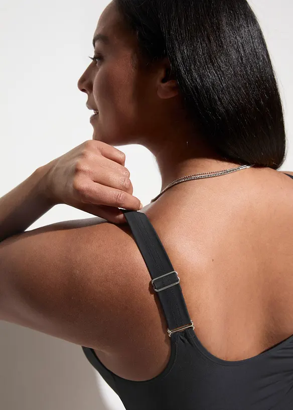 Shape-badedrakt med dyp utringning, middels formende, bonprix