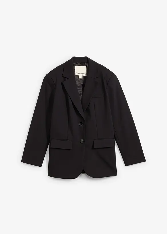 Oversized blazer med sm&aring; skulderputer, bonprix