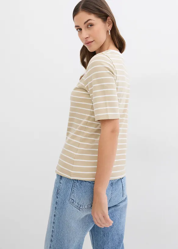 T-skjorte i formstabil, 100% &oslash;kologisk bomull, bonprix