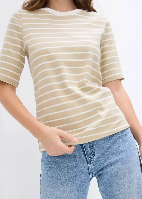 T-skjorte i formstabil, 100% &oslash;kologisk bomull, bonprix