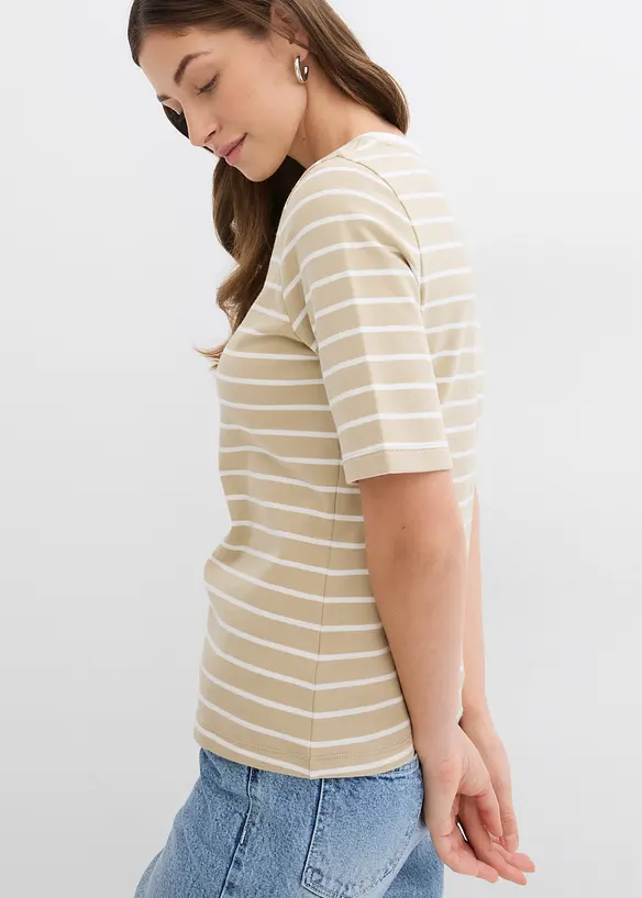 T-skjorte i formstabil, 100% &oslash;kologisk bomull, bonprix