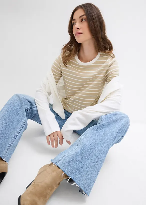 T-skjorte i formstabil, 100% &oslash;kologisk bomull, bonprix