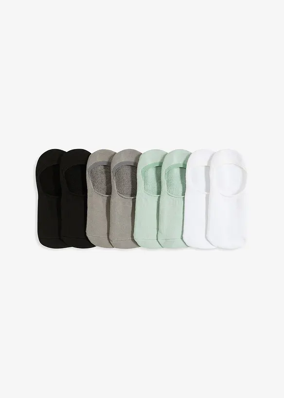 Steps med økologisk bomull og frotté med silikonstripe på innsiden (8-pack), bonprix