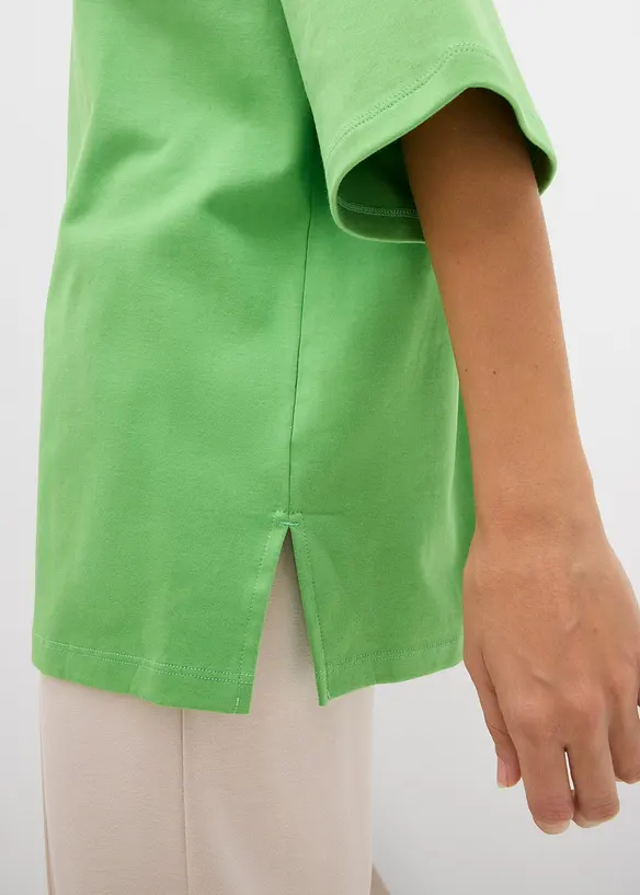 Lang topp i interlock-materiale, bonprix