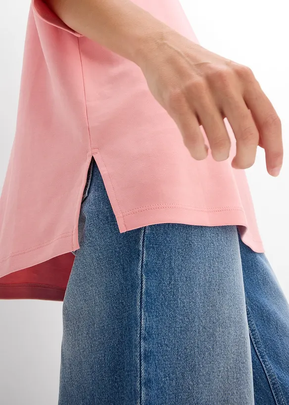 Lang topp i interlock-materiale, bonprix