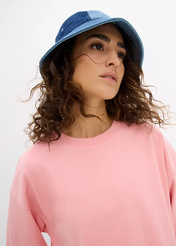 Lang topp i interlock-materiale, bonprix