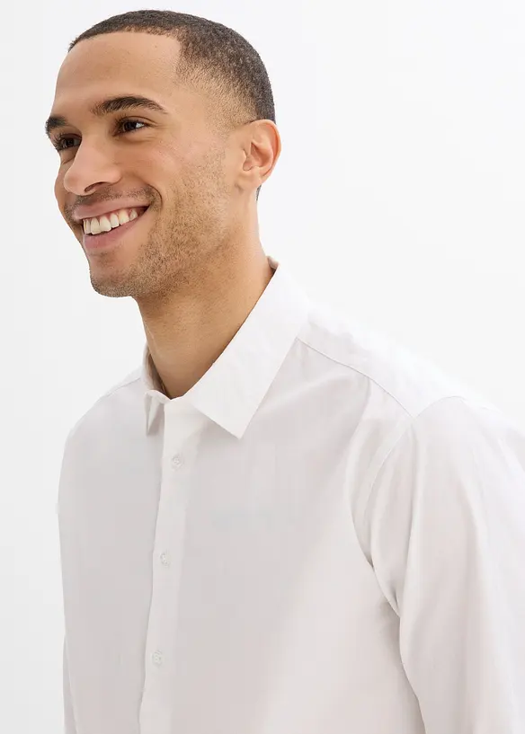 Businesskjorte av økologisk bomull, Regular Fit, bonprix