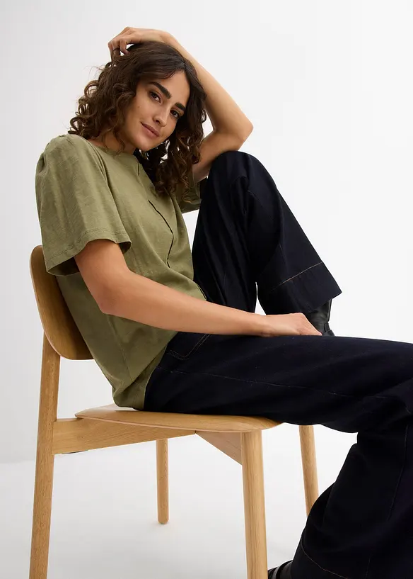 T-skjorte i ren bomull, bonprix