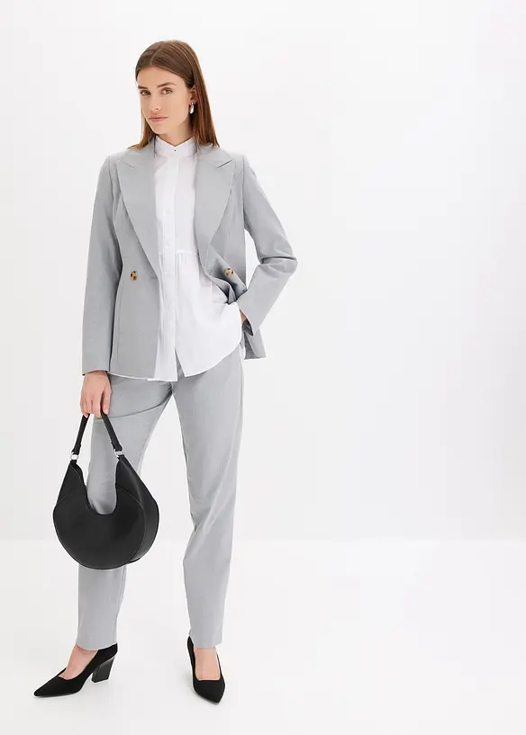 Bukse med legg og belte, bonprix