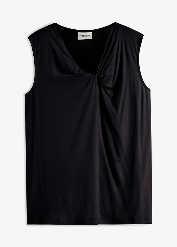 Jerseytopp med twist, bonprix