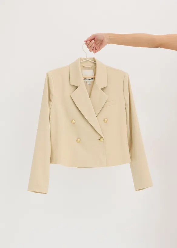 Kort blazer med smykkeknapper, bonprix