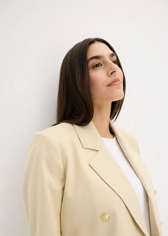 Kort blazer med smykkeknapper, bonprix