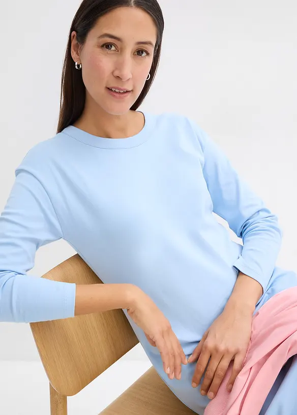 Jerseykjole i formstabil, 100% &oslash;kologisk bomull, bonprix