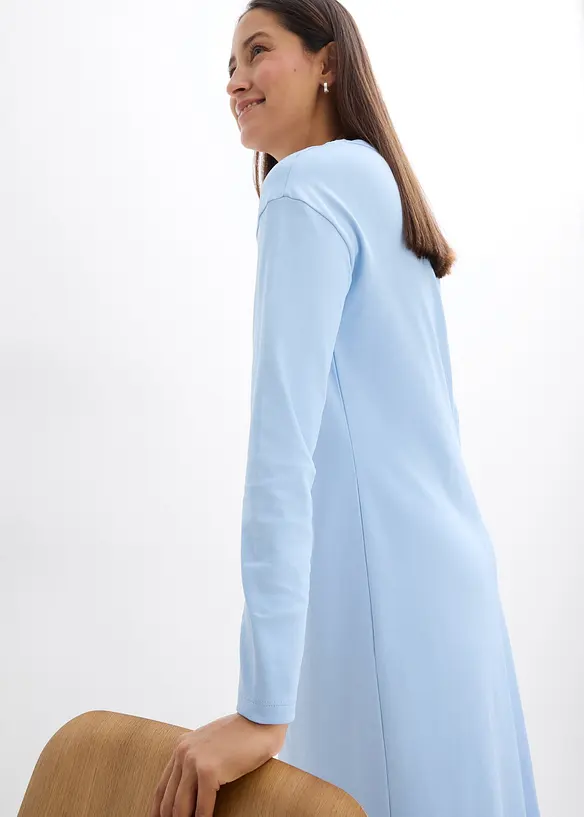 Jerseykjole i formstabil, 100% &oslash;kologisk bomull, bonprix