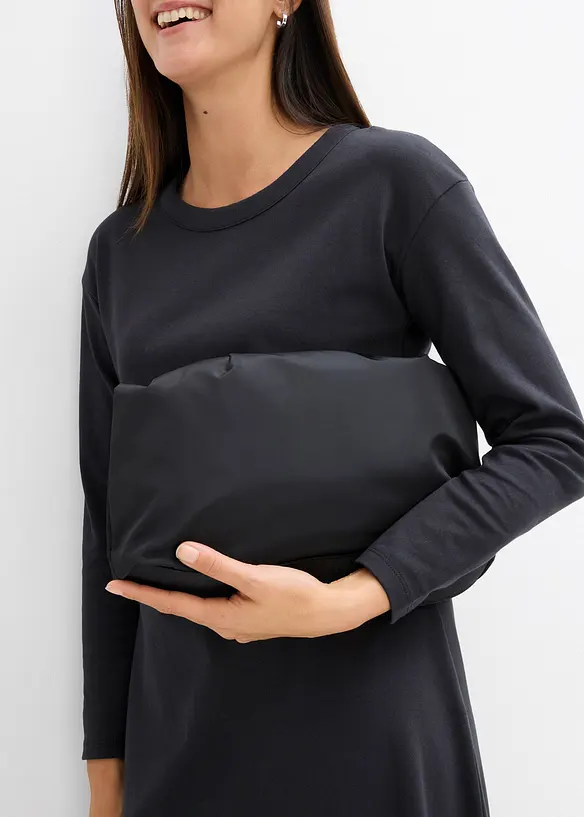 Jerseykjole i formstabil, 100% &oslash;kologisk bomull, bonprix