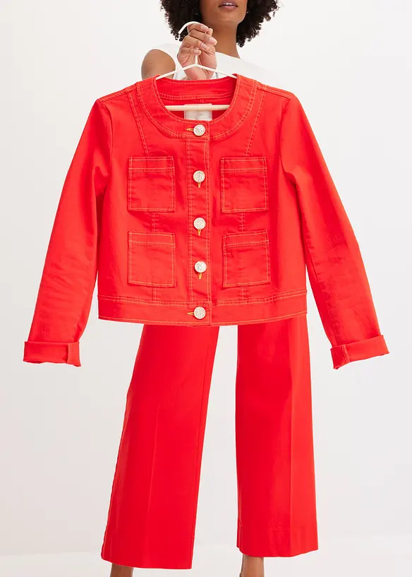 Twilljakke med dekorative knapper, bonprix