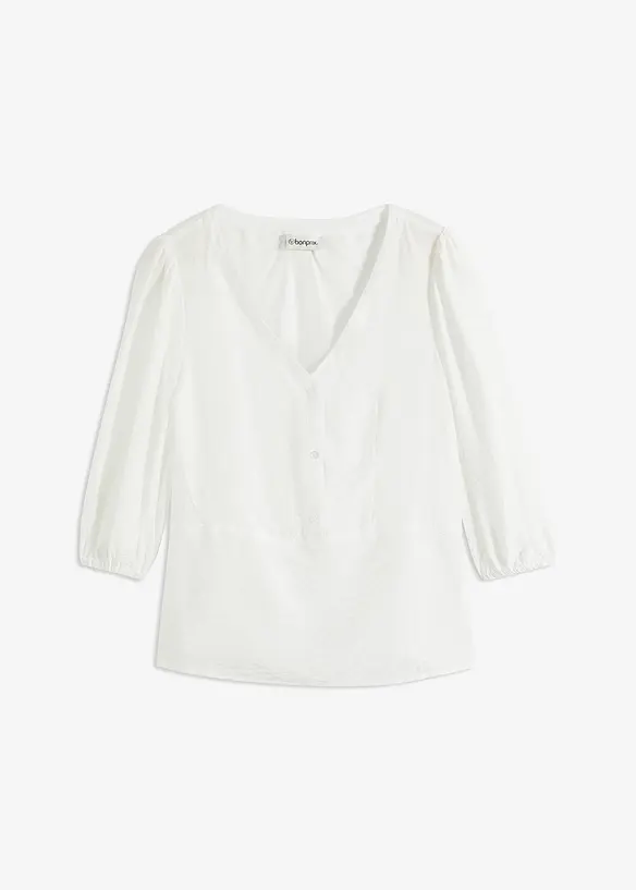 Bluse i lett viskosemiks, bonprix