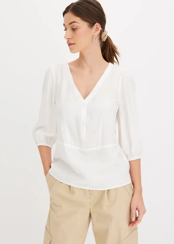 Bluse i lett viskosemiks, bonprix