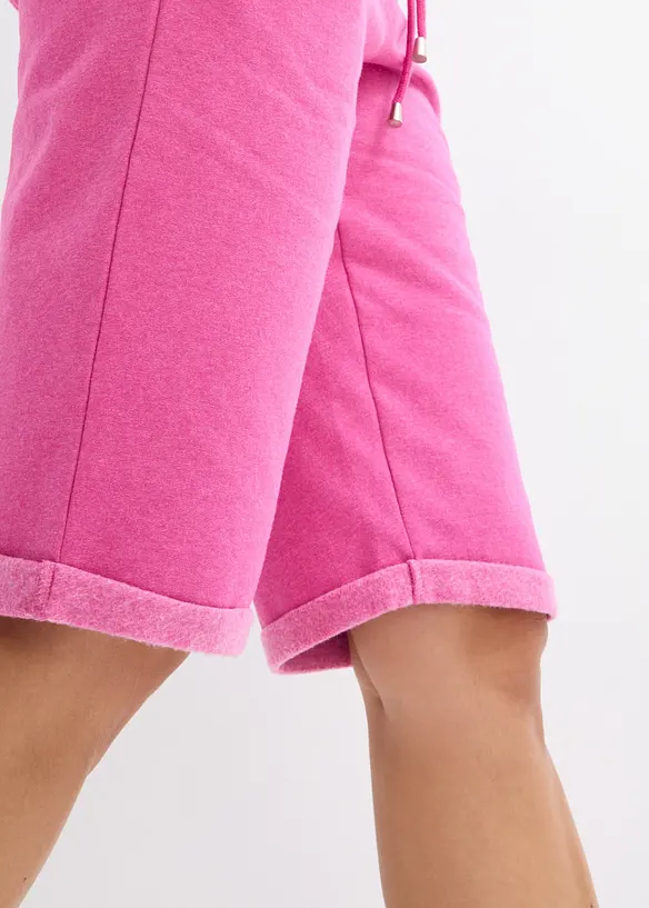 Bermudashorts i trikotmateriale med oppbrett, bonprix