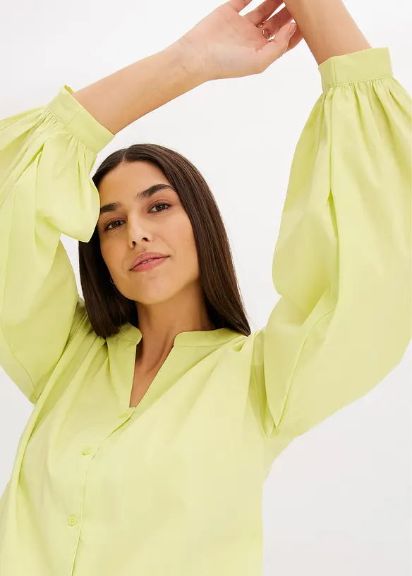 Bluse med lengre bakstykke, bonprix