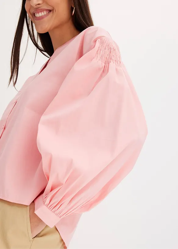 Bluse med lengre bakstykke, bonprix