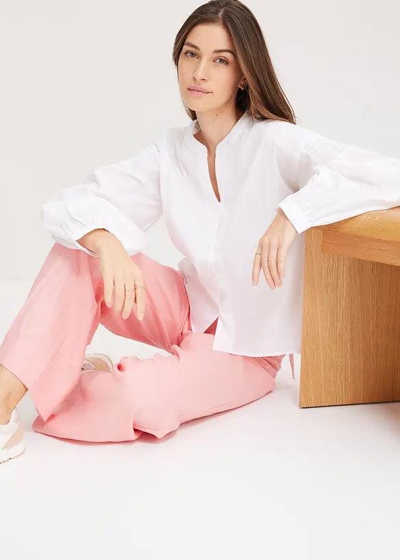 Bluse med lengre bakstykke, bonprix