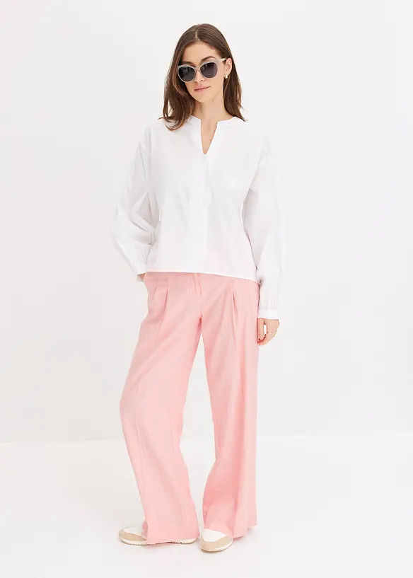 Bluse med lengre bakstykke, bonprix