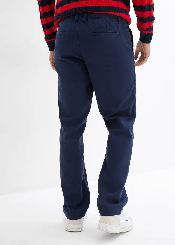 Relaxed Fit-chinos i 100% bomull, Straight, bonprix