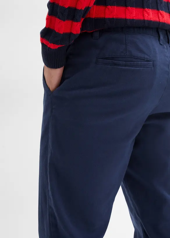 Relaxed Fit-chinos i 100% bomull, Straight, bonprix