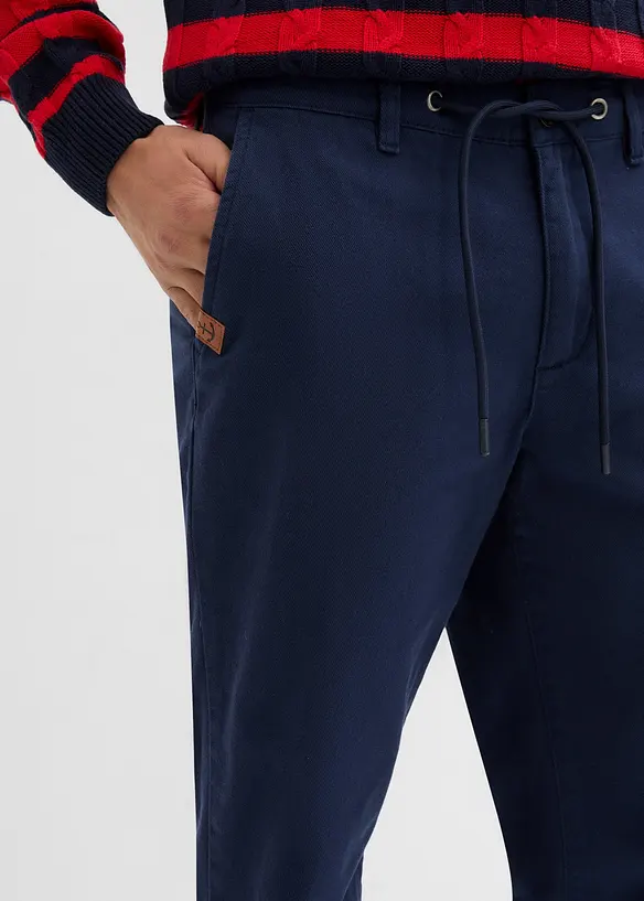 Relaxed Fit-chinos i 100% bomull, Straight, bonprix