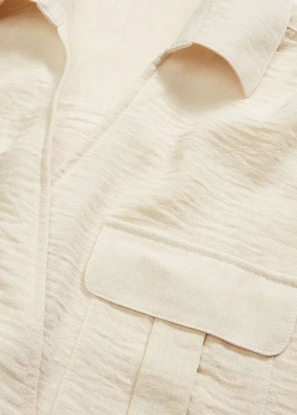 Skjortebluse i omslagslook, bonprix