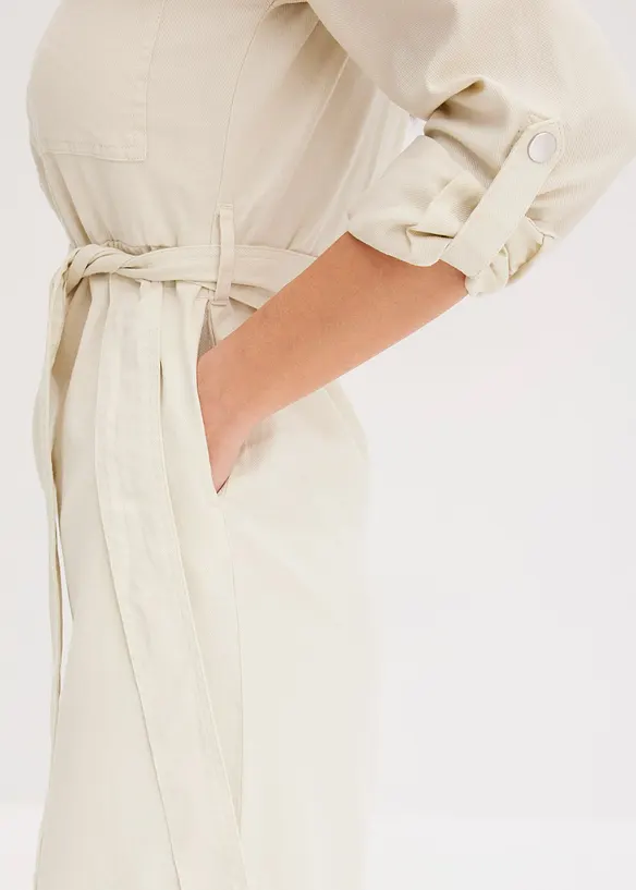 Skjortekjole i midi-lengde, bonprix