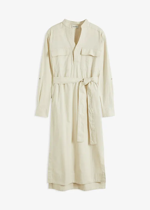 Skjortekjole i midi-lengde, bonprix