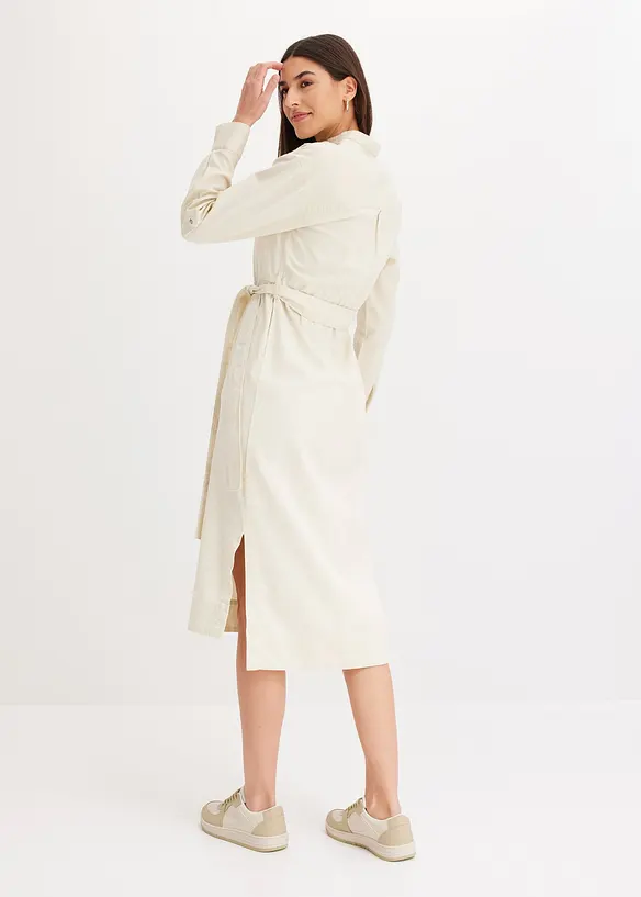 Skjortekjole i midi-lengde, bonprix