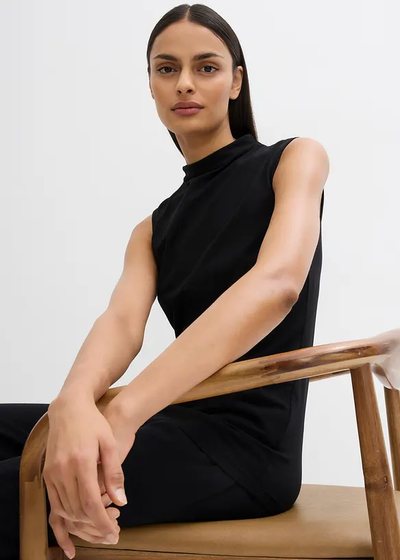 Topp i elastisk bomullsmiks, bonprix