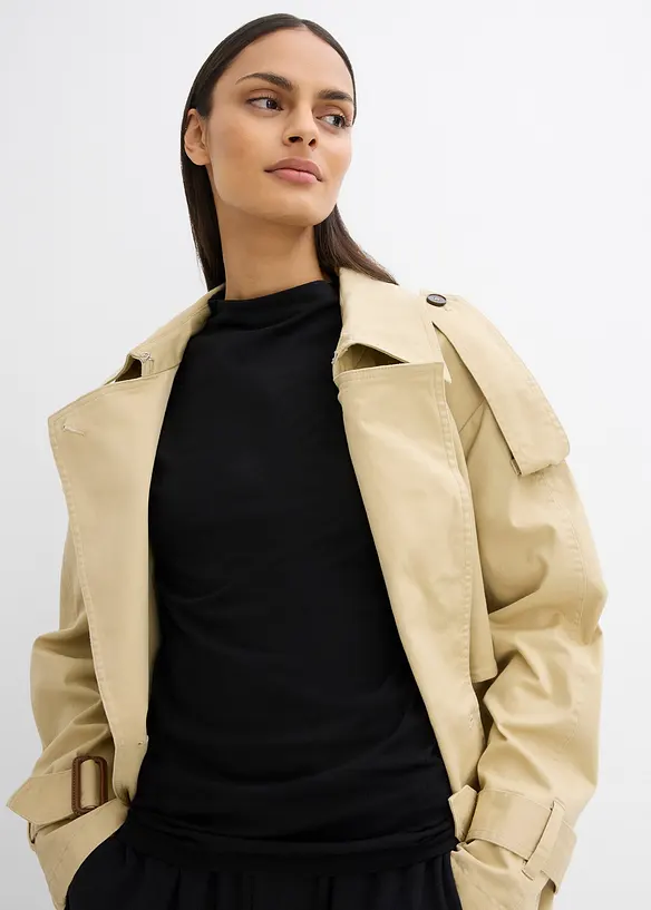 Topp i elastisk bomullsmiks, bonprix